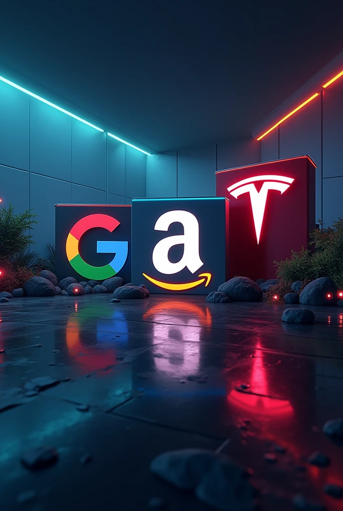 google, Amazon, tesla