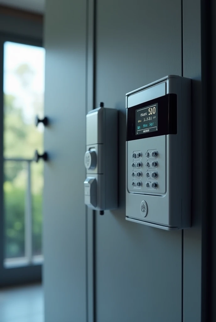 Create an image with an alarm system made with Arduino 