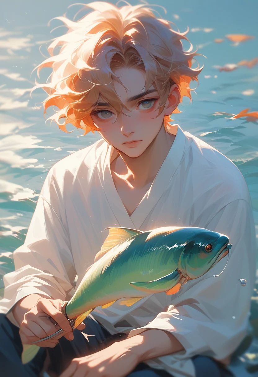 Jiang Taigong fishing，Peaceful atmosphere