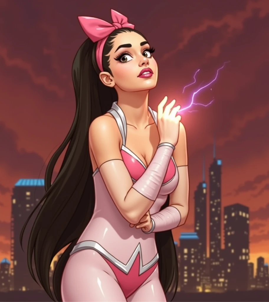 Image of Ariana Grande with Super Girl 