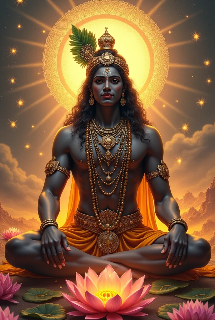 Bhagwat geeta quotes in hindi and English with krisha image