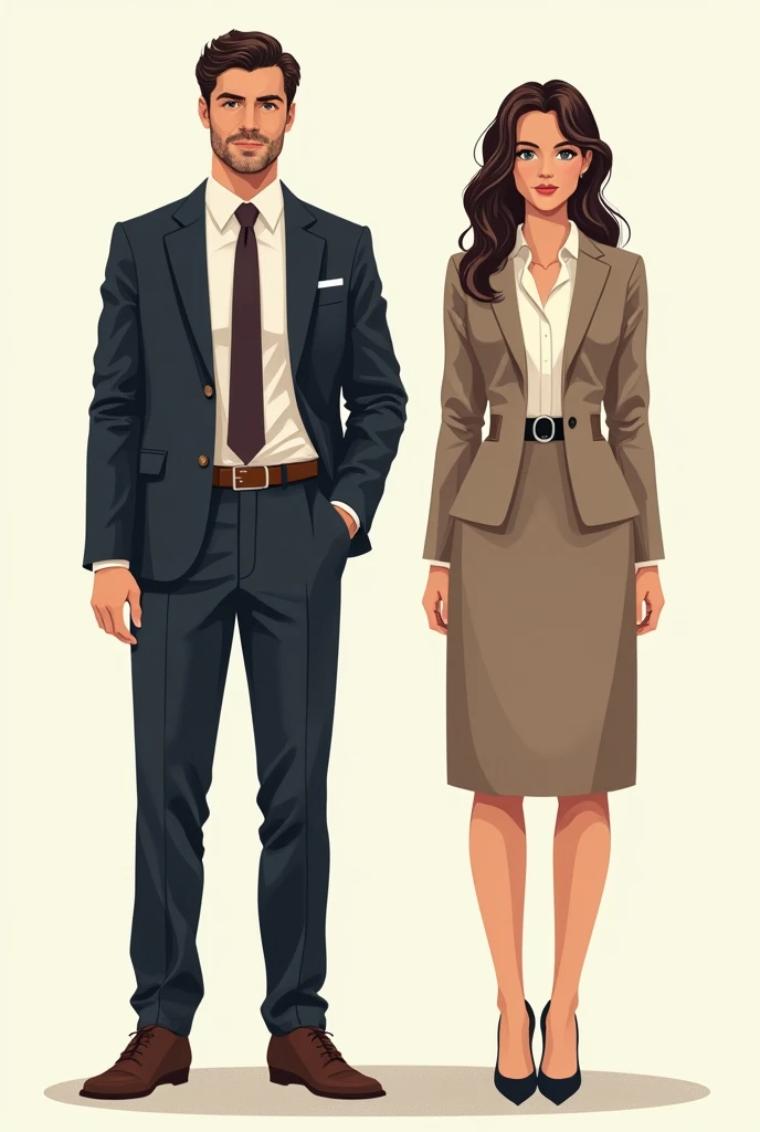 how to dress for an interview for men and women(full body)