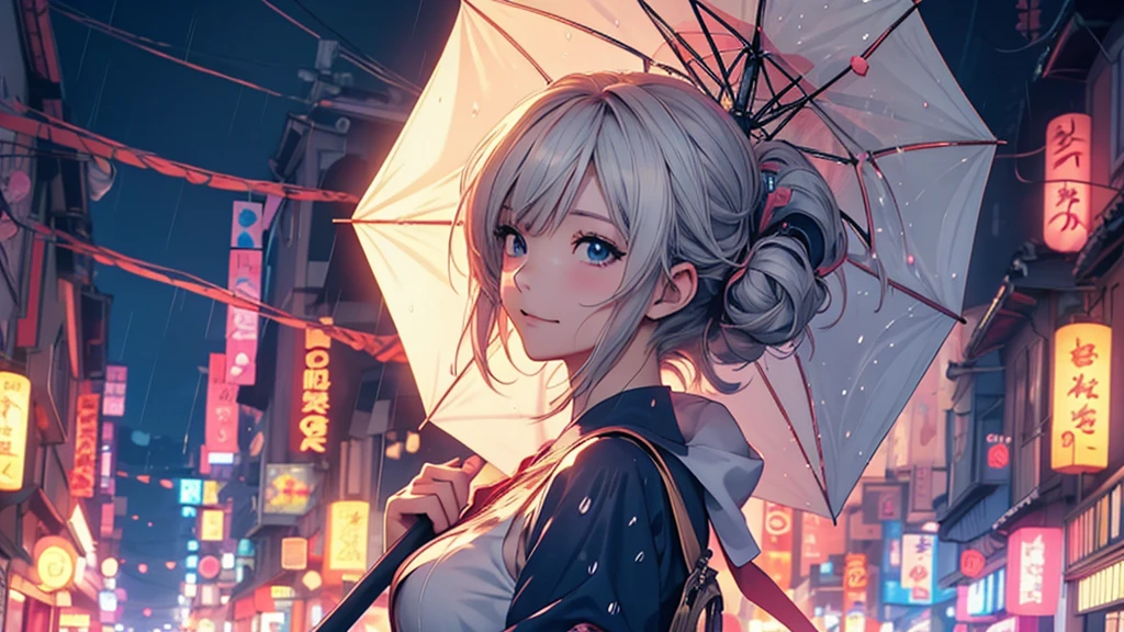 ヘッドフォンを着けた女性Anime Style 4 k, anime wallpaper 4k, anime wallpaper 4k, 4k anime wallpaper, anime art wallpaper 4k, anime art wallpaper 4k, Anime Style. 8k, Anime atmosphere, Ultra HD Anime Wallpaper, Anime Art Wallpaper 8K, Anime Background,umbrellaをさしている、umbrella、Umbrella、rain