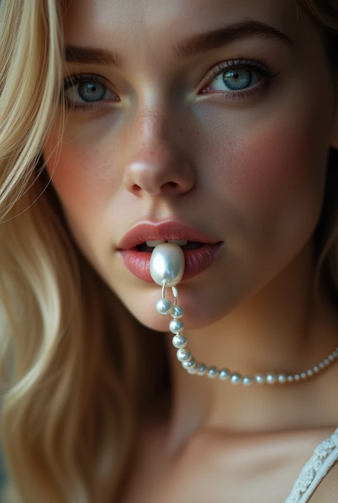 Pearl sucking penis