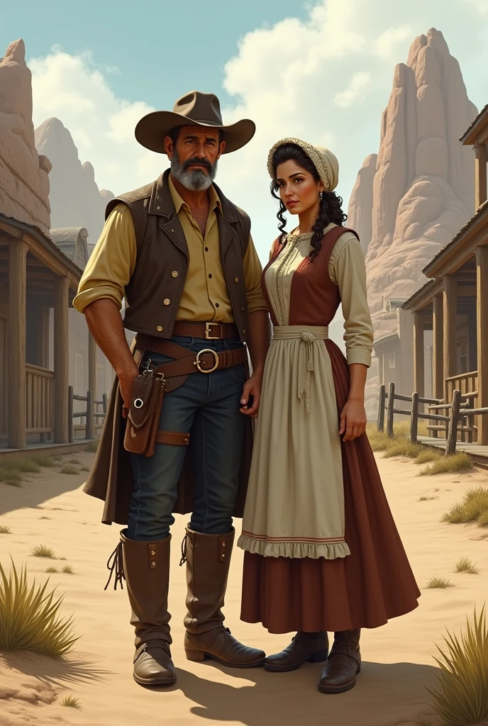 generate an image of a western couple