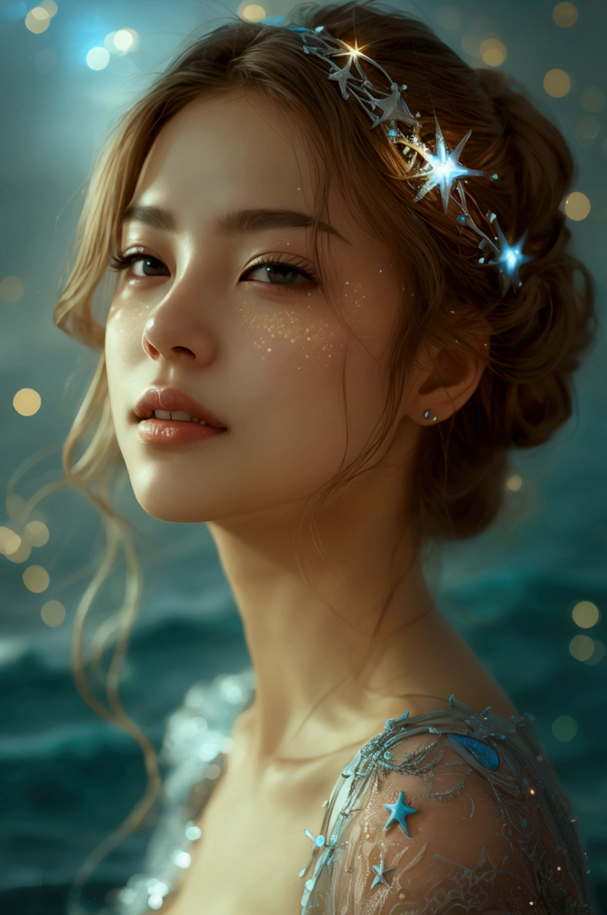 Starry Sky、Ocean、Photogenic beauty、Real
