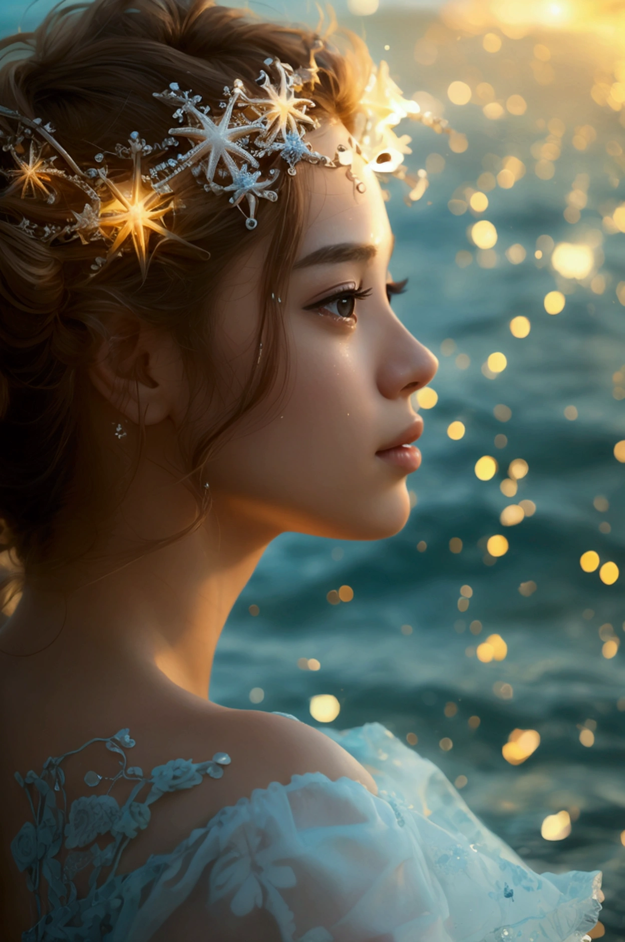 Starry Sky、Ocean、Photogenic beauty、Real