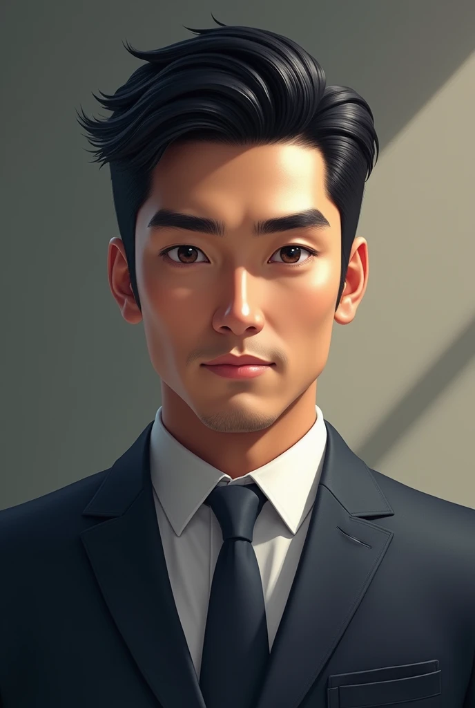 181cm、75kg、Strong face、Japanese、male、Deeply carved features、No beard、Dark skin、Businessman、Sales Job、Real Estate Sales、refreshing、I'm a little overweight、Black Hair、Beard is shaved、Big eyes、good looking、Handsome、3、
