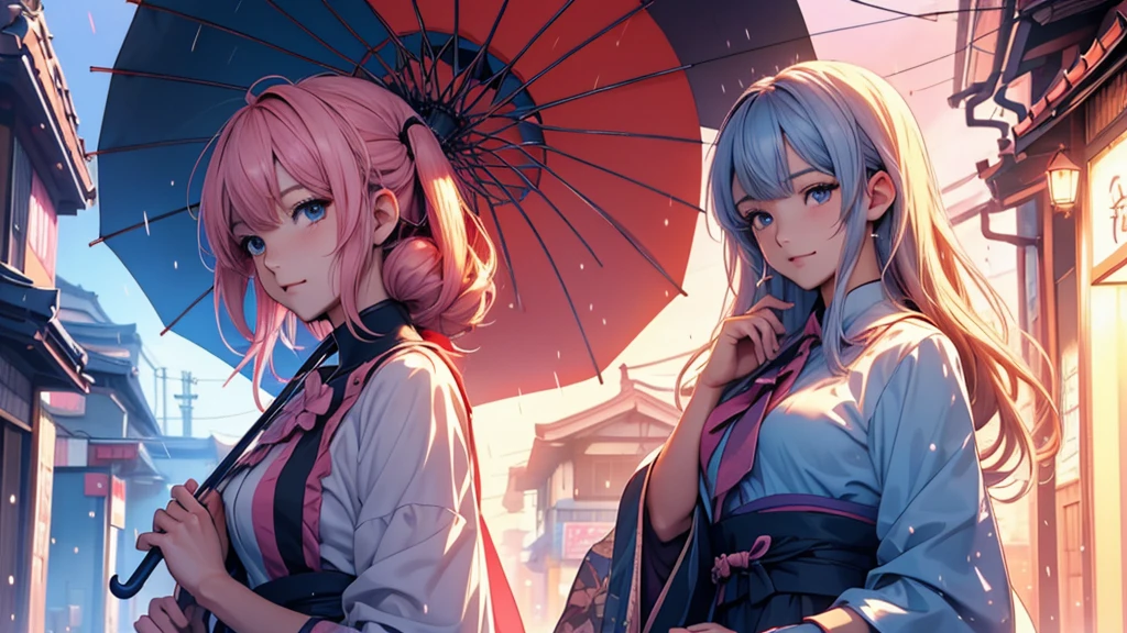 ヘッドフォンを着けた女性Anime Style 4 k, anime wallpaper 4k, anime wallpaper 4k, 4k anime wallpaper, anime art wallpaper 4k, anime art wallpaper 4k, Anime Style. 8k, Anime atmosphere, Ultra HD Anime Wallpaper, Anime Art Wallpaper 8K, Anime Background,umbrellaをさしている、umbrella、Umbrella、rain