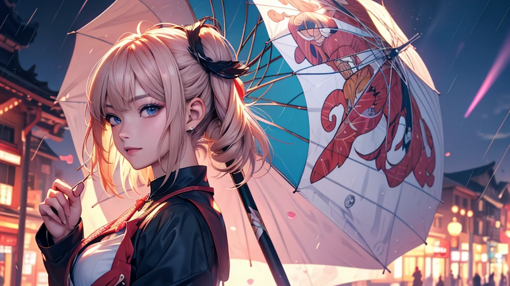 ヘッドフォンを着けた女性Anime Style 4 k, anime wallpaper 4k, anime wallpaper 4k, 4k anime wallpaper, anime art wallpaper 4k, anime art wallpaper 4k, Anime Style. 8k, Anime atmosphere, Ultra HD Anime Wallpaper, Anime Art Wallpaper 8K, Anime Background,umbrellaをさしている、umbrella、Umbrella、rain
