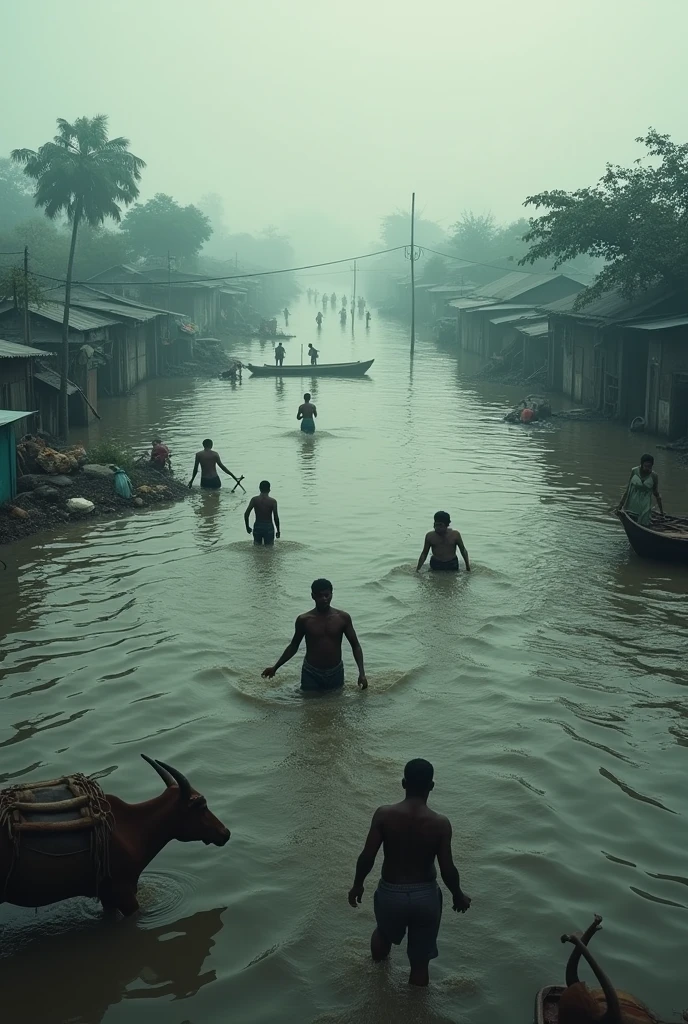 Flood affected area at Bangladesh 