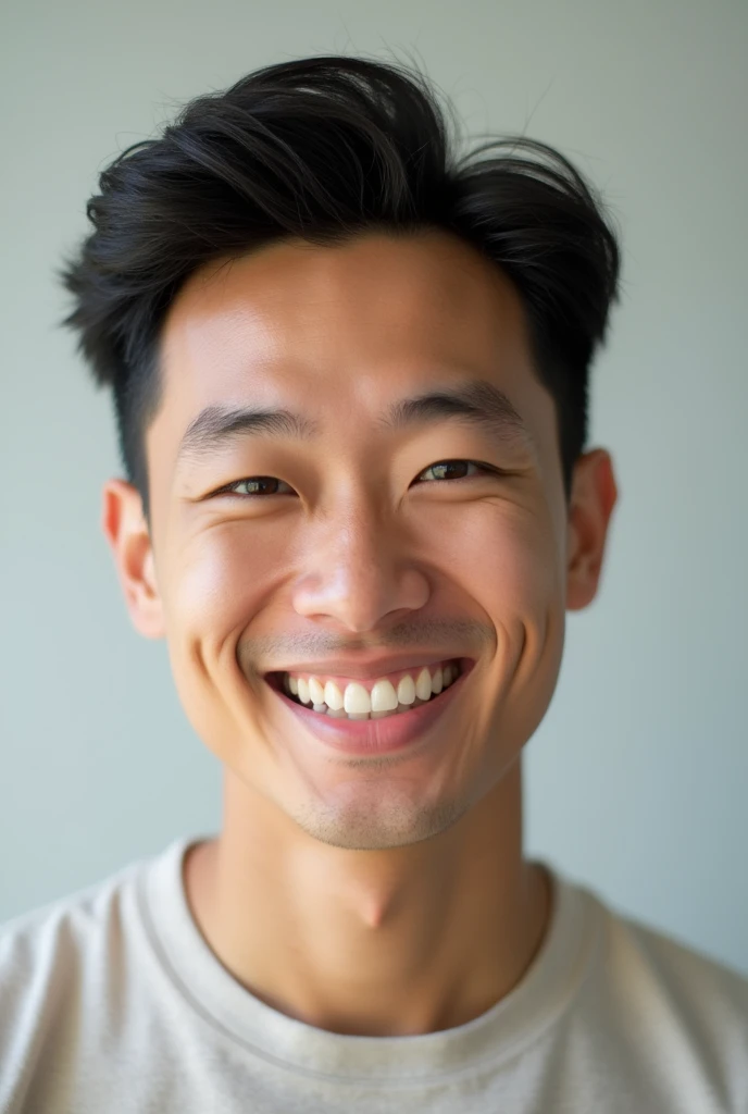Asia man 25years old
Smile