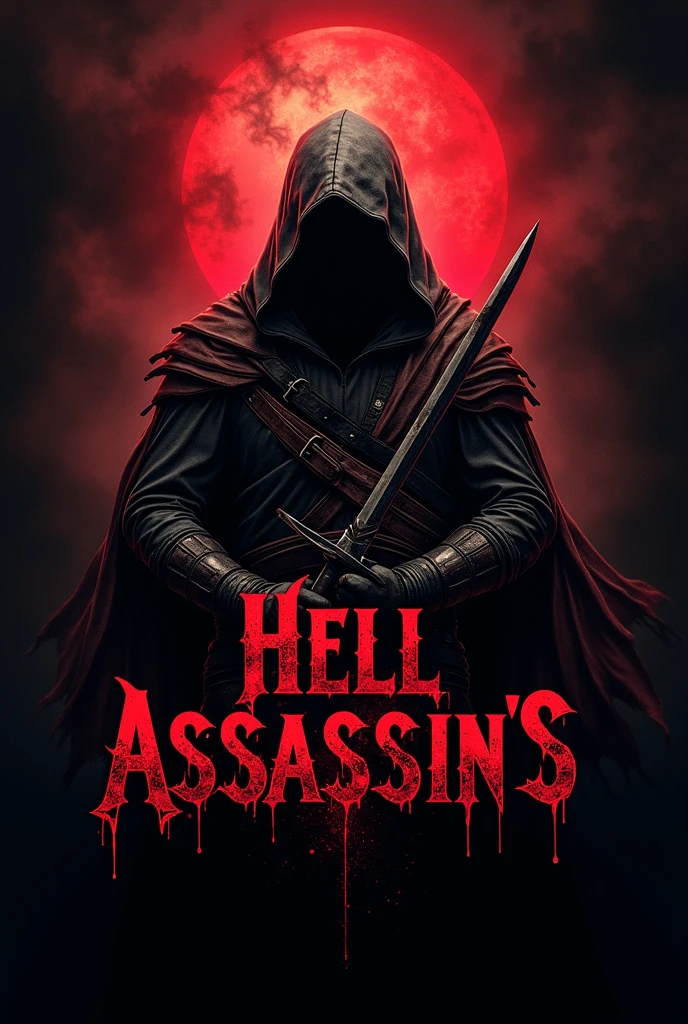 Make a logo that has the word Hell Assassin's as its theme