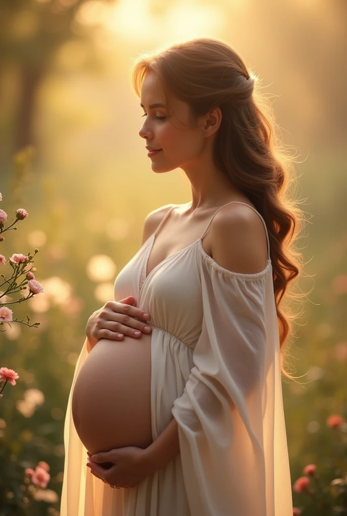 Pregnant woman at 2 weeks