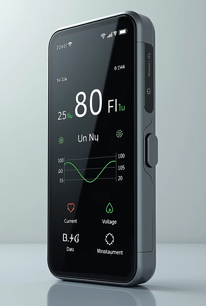 Current sensor modified model which measuring the current voltages on screen