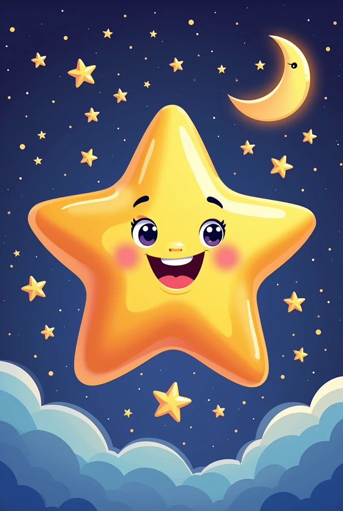 Make a logo for a school for 5th graders for their prom 2024, which is called stars kids and must have a star