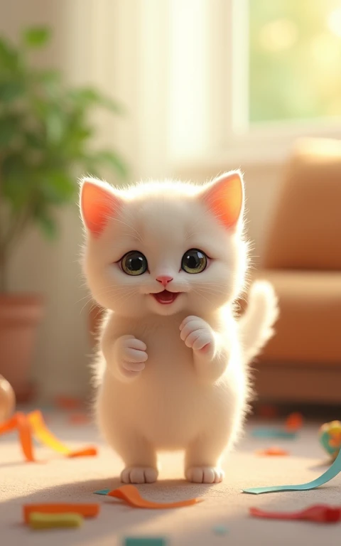 Adorable、Too cute、beautiful、Innocence、Playing、play、cat