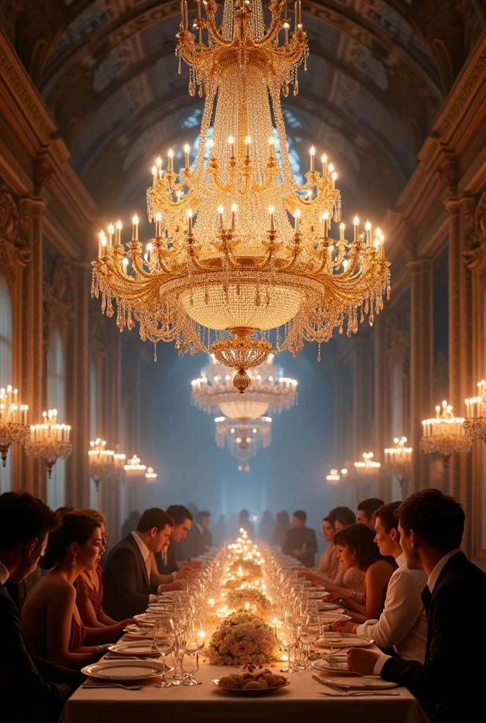 A tremendous god々Shi Big beautiful chandelier (((((((Central 10)))))) Celebration Time The flow of time lives with music in memories Soft Light Dinner at the Palace of Versailles The magic of the full moon shining in the dark night You ask who it is, but there is no reply The other dimension is pink