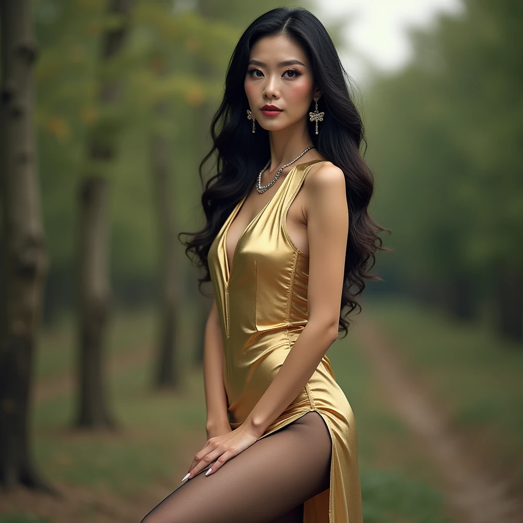 very very far,Booth photos,Greasy garter fishnet spots,an asian japanese woman,25 years old,big eyes,elegant temperament elegant temperament,huge big breasts,huge breasts,huge breasts(masterpiece:1.2, best quality), current, (real picture,45 years old, intricate details, depth of field,High neck clothes), careful, The content is very detailed, This is a perfect face, Perfect body, large model, mature woman, High, Leg length, Greasy suspender pantyhose,pause black,Tight reflective knit skirt,High heel,natural background,bokeh,long eyelashes,Dark eye shadow,Apply lipstick,Her face is heavily made up,Very detailed,standing outdoors,full-body shot,High heel, an asian japanese woman,High neck golden dress,6,big eyes,elegant temperament elegant temperament,best quality), current, (real picture,6, And intricate details, Depth of field contentVery detailed, This is a perfect face, Perfect body, large model, mature woman, High, Leg length, ,High heel,standing outdoorss,bokeh,long eyelashes,Dark eye shadow,涂lipstick,Her face is heavily made up,Very detailed,Middle-aged women,cosmetic, (lipstick: 1.1), (Eyeliner: 1.2), mascara, eye shadow, curly, ear nipple ring, necklace, Black greasy pantyhose, There are wrinkles at the corners of the mouth,Long-legged pantyhose,Greasy reflective pantyhose,big breasts,Black,High heel,Long-range full-body shot,outdoor,Highly detailed 8k wallpaper), 8k,best quality, masterpiece, ultra high resolution,(lifelike:1.4), original photo, sharp focus, detailed, dramatic, exquisite beautiful woman, (tall and straight:1.1), (phi), (droopy giant:1.1), (Fat Evil Goddesetallic high-leg turtleneck dress miniskirt:1.0),(turtleneck slim fit skirt),(Transparent metallic miniskirt ), half butterfly earrings, Double ring necklace, (:1.05), (6, : 1.4), cosmetic, (lipstick: 1.1), (Eyeliner: 1.2), mascara, eye shadow, Long curly hair, dynamic angle, (red lips)nice graphics, 大Leg length,Black Greasy reflective pantyhose,current emp