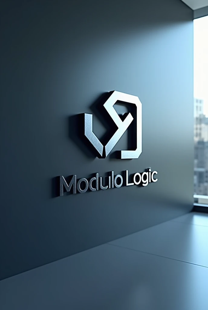 make information technology company logo having name modulo logic