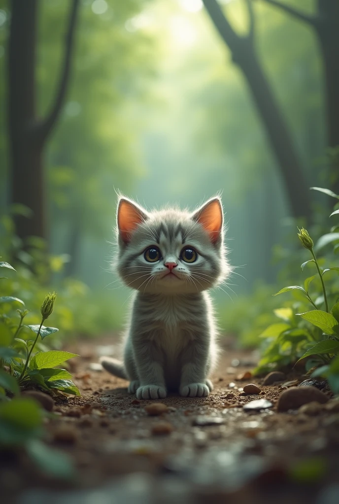 Kitten who will choose the path of violence