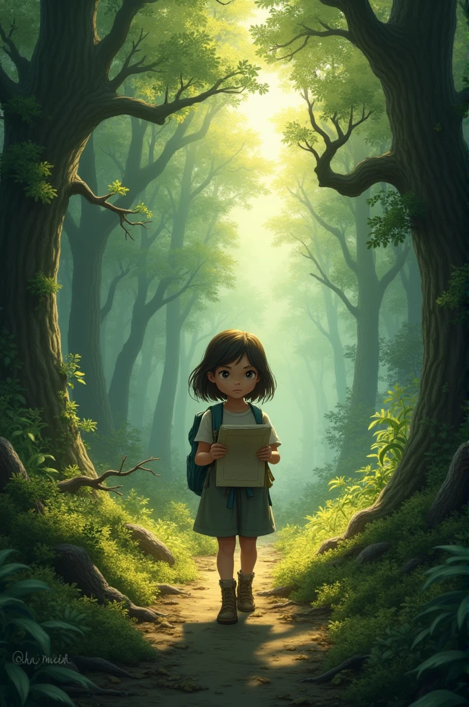 A young girl is sent into the woods with a notebook and a map to investigate