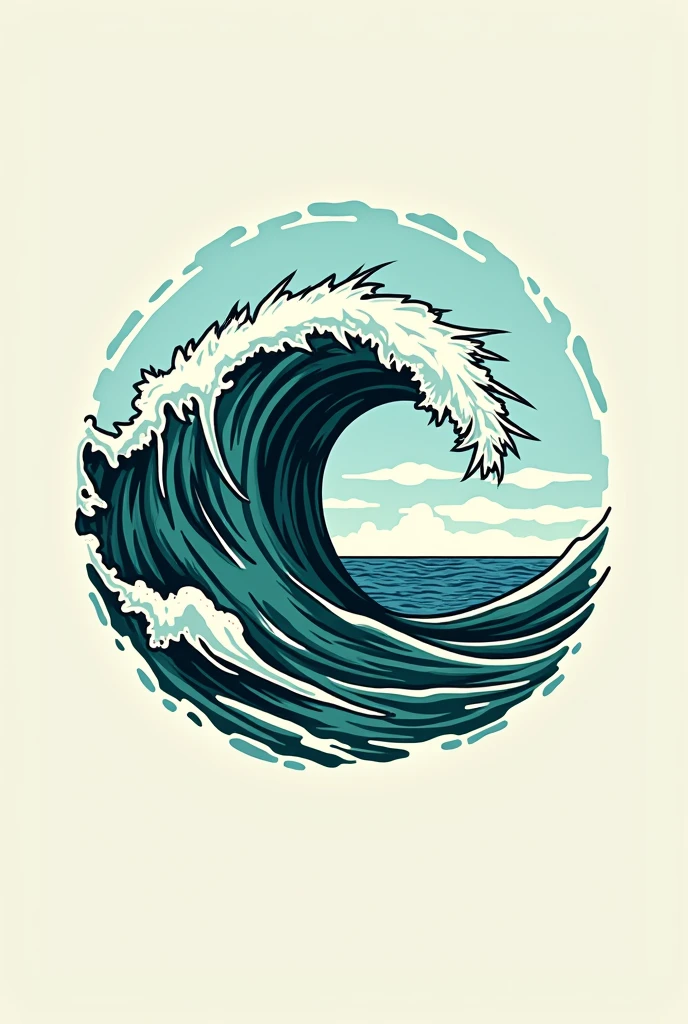 Logo for my StreetWear company based on the Brazilian Coast called WAVESTRIDE. 