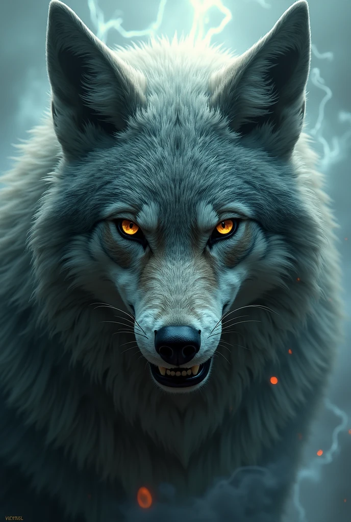 God character with wolf and fox features the most intimidating face 