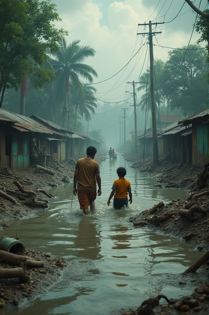 Bangladeshi flood picture
