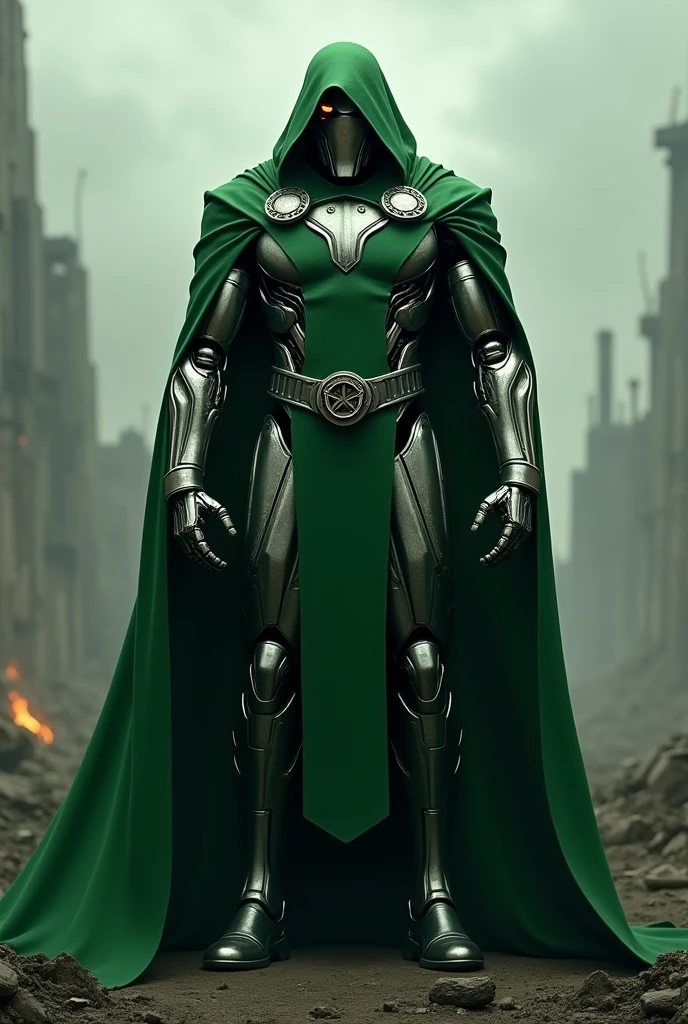 Ultron wearing doctor doom mantle

