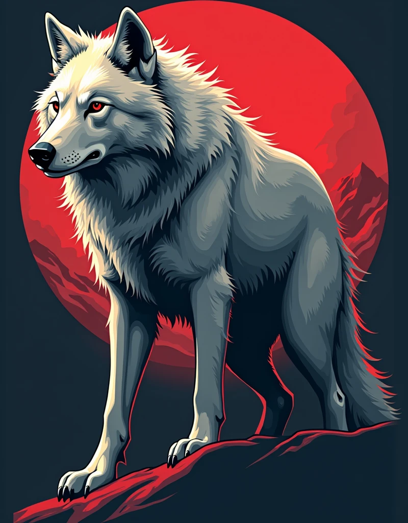 A wolf design svg