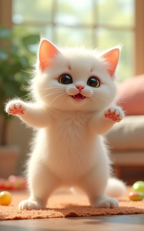Adorable、Too cute、beautiful、Innocence、Playing、play、cat