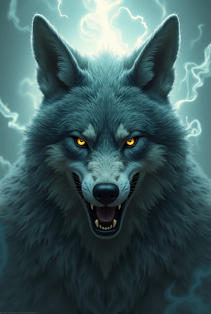 God character with wolf and fox features the most intimidating face 