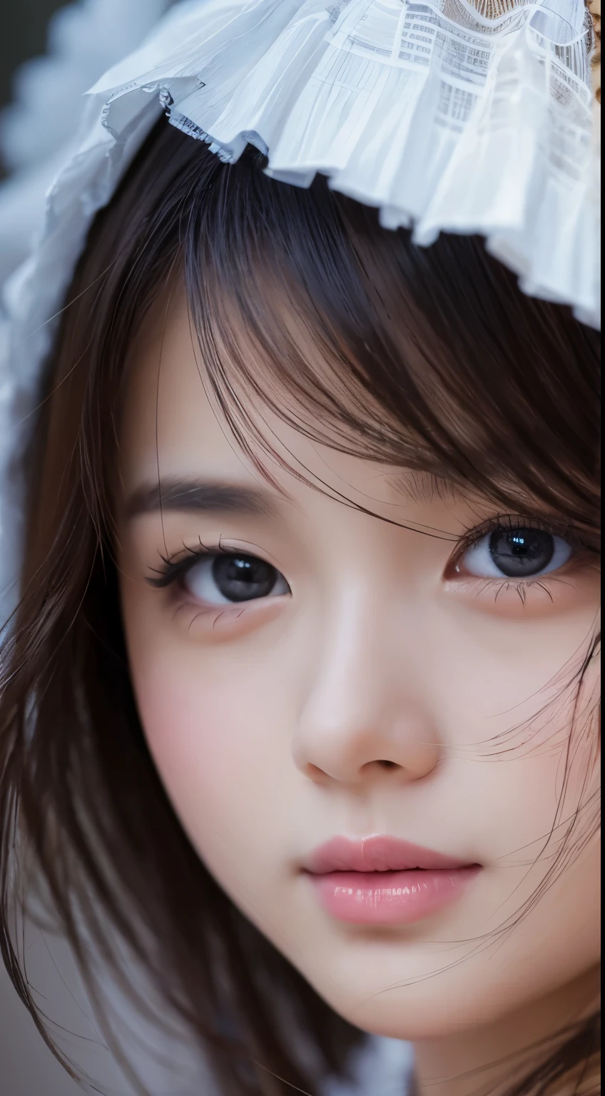 Highest quality, Highest quality, 16K, delicate and dynamic,, Face close-up, Only memorable facial depictions, Brush stroke effect, Abstract Painting, Photo quality,eos　5D