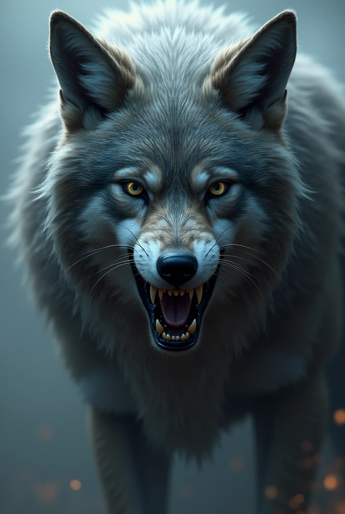 God character with wolf and fox features the most intimidating face infinity