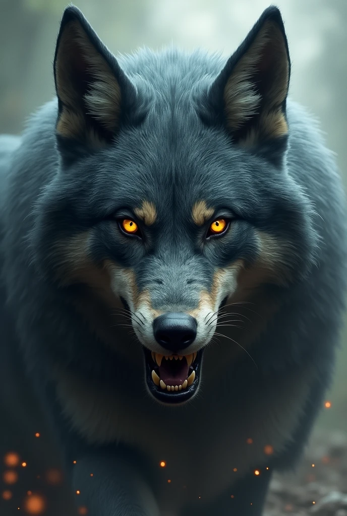 God character with wolf and fox features the most intimidating face infinity 