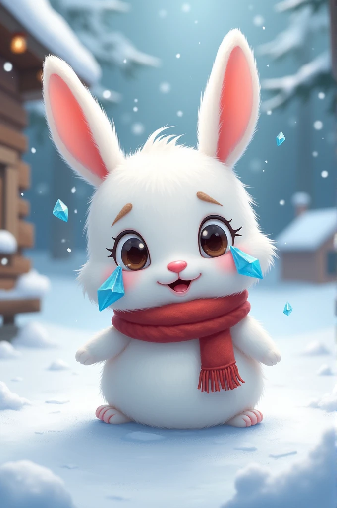snowball bunny crying,funny