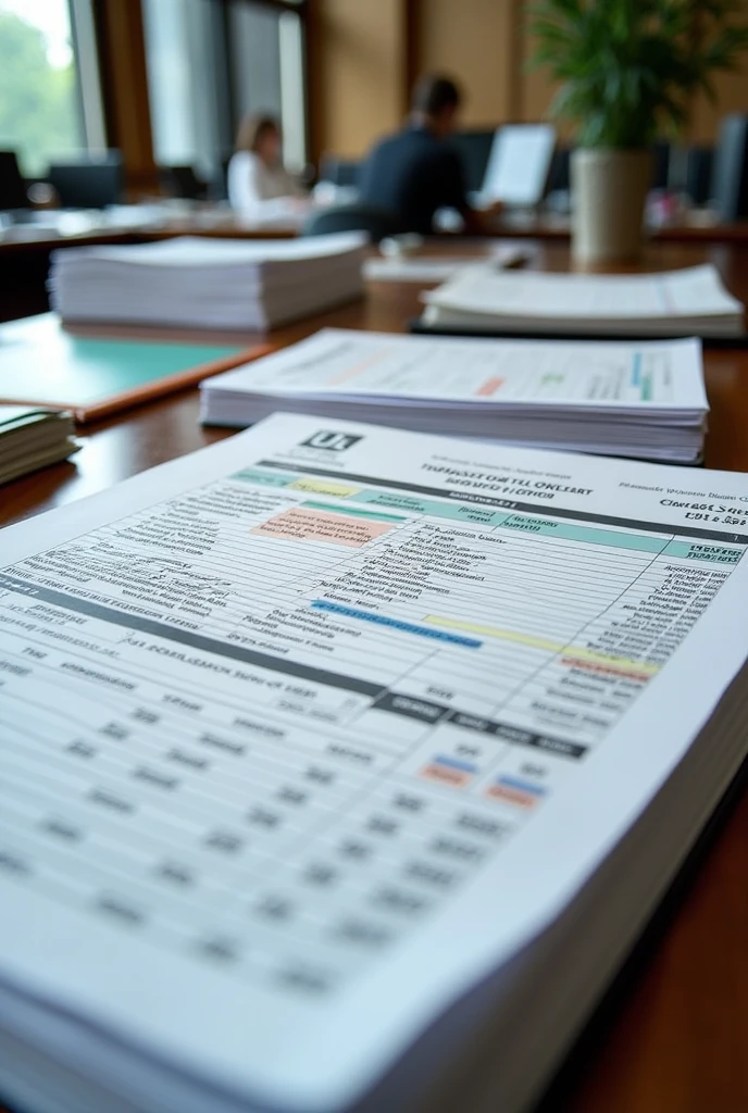 Accounting documents in a municipality