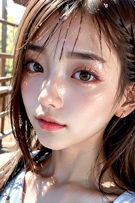 ((Japan women))、hightquality、Glossy glossy skin、((glistning skin))、Lush bust、((​masterpiece、top-quality、ultra-detailliert、Film Light、intricate-detail、hight resolution、ighly detailed))
