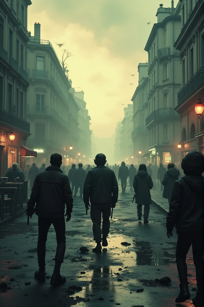 I want the cover for my book, The Death of the World. About the zombie apocalypse in France 