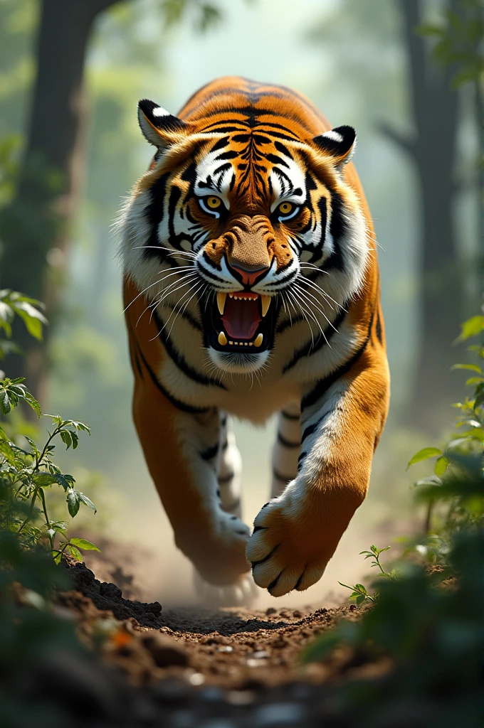 বাদশা বাঘ তাড়াইতাছে