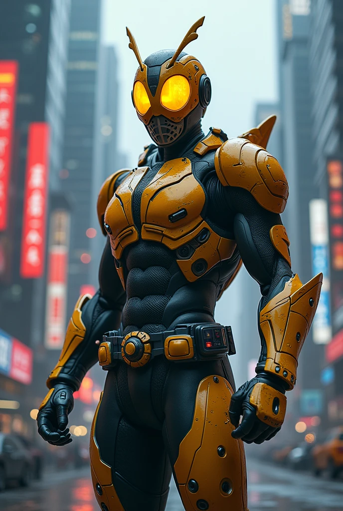 bee , kamen rider , man , cyberpunk 
