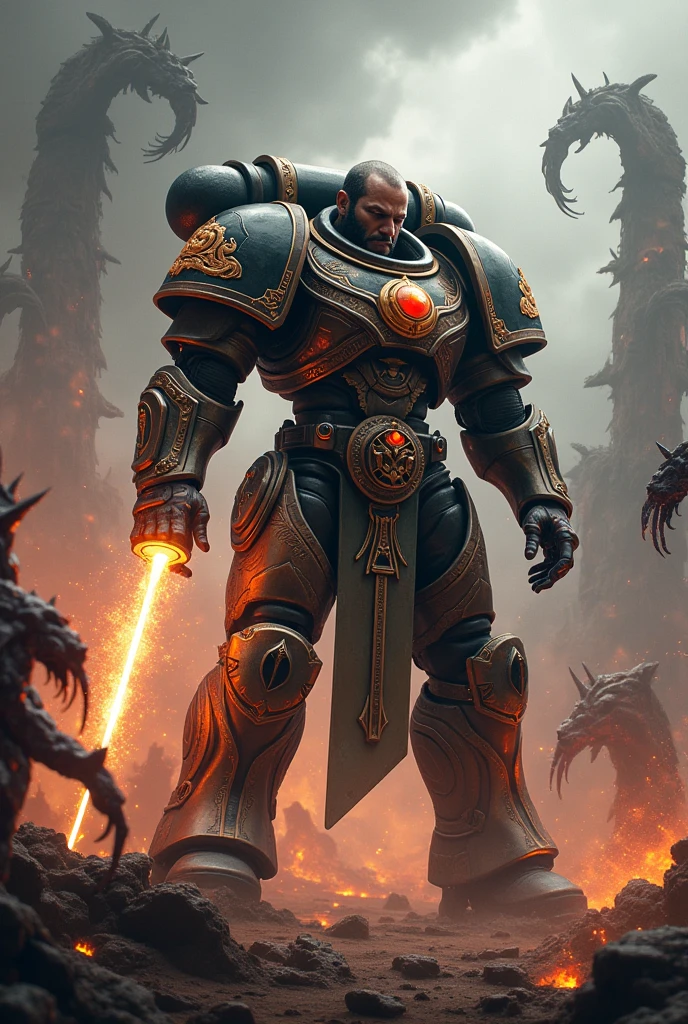 Thai Space marine versus deamons