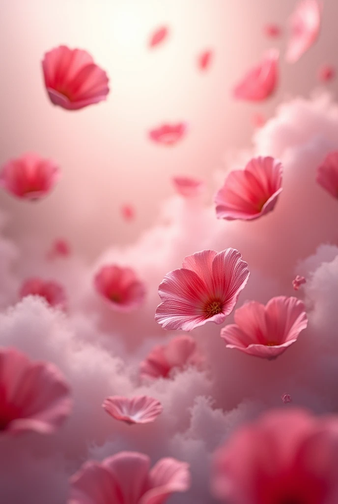 Rose petals floating