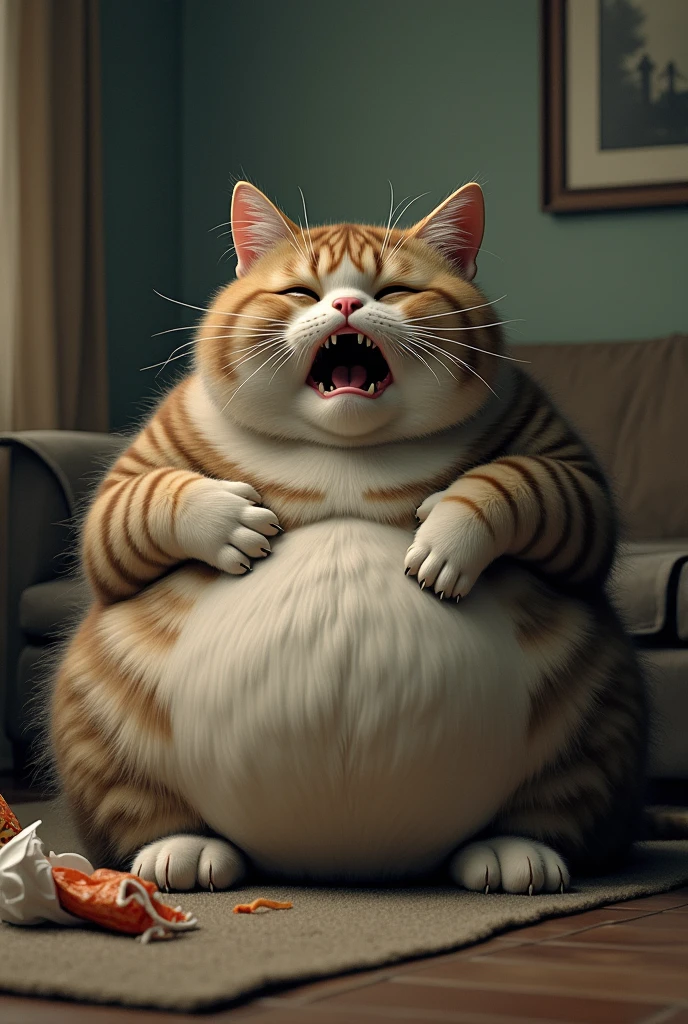 fat cat crying
