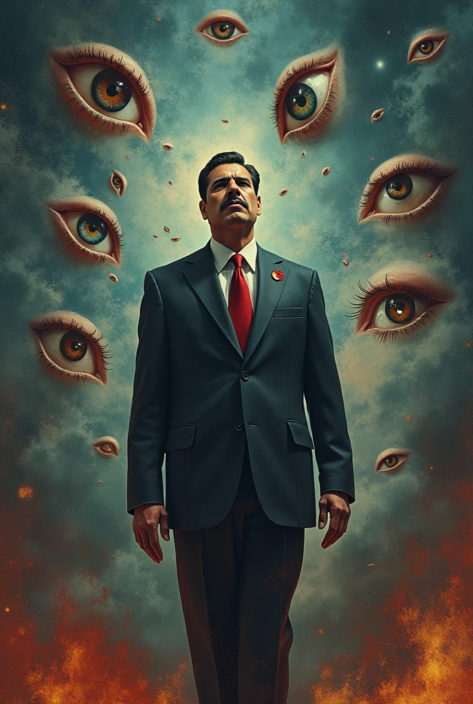 It generates the former president Nicolás Maduro of Venezuela being watched by all the eyes of the world 