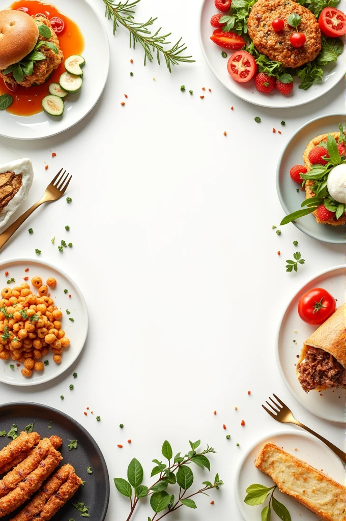 A modern style food menu background