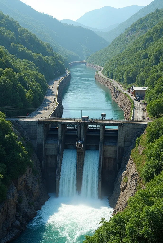 One bypass canal hydroelectric facility