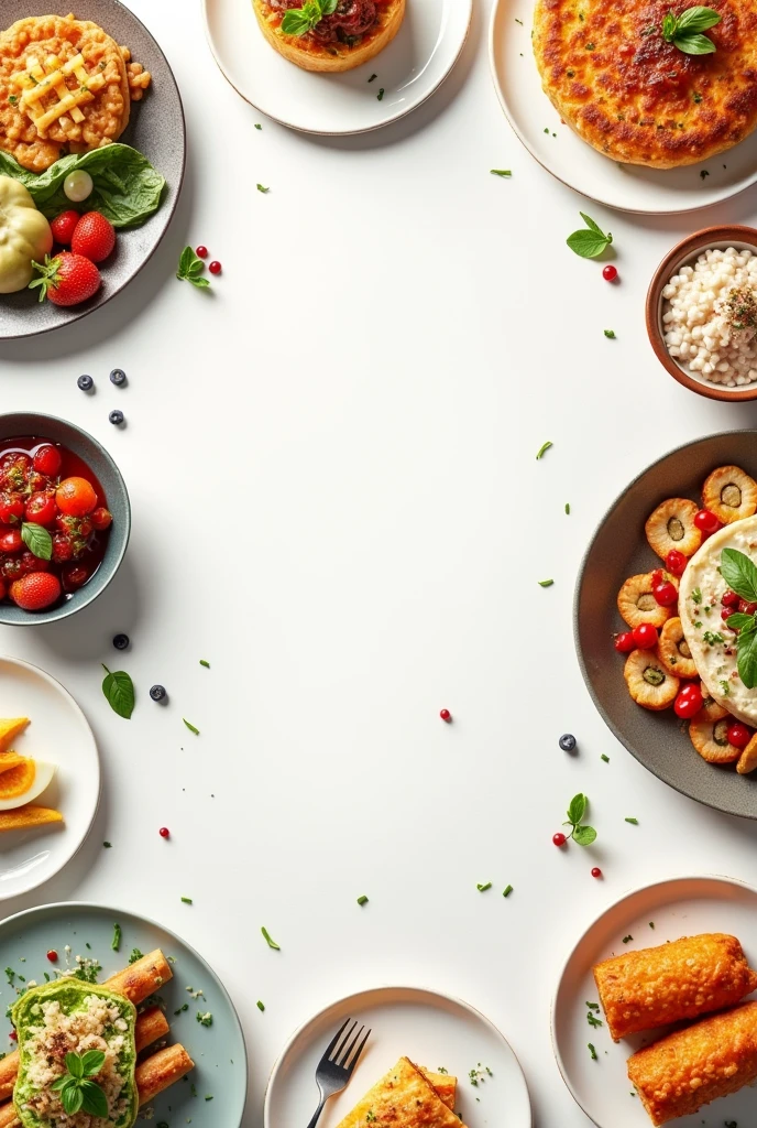 A modern style food menu background