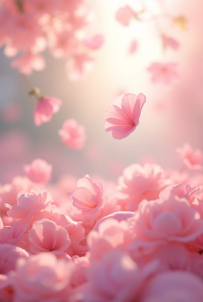 Mini rose petals falling
